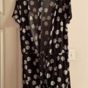 J Jill Short Sleeve Black and White Dress